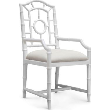 Chloe Armchair Set of 2 In Eggshell White