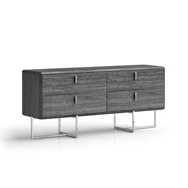 Chloe Dresser with 4 Drawers In Grey