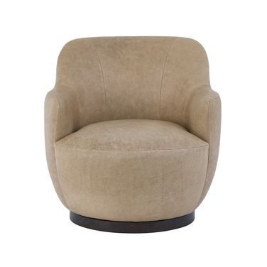 Chloe Occasional Swivel Chair In Beige
