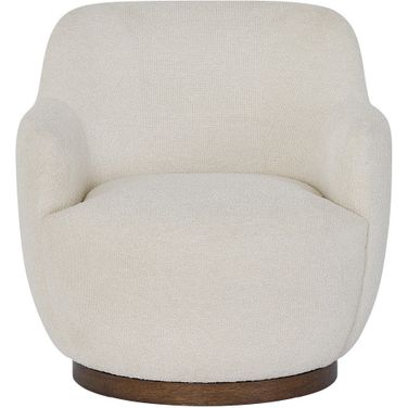 Chloe Occasional Swivel Chair In Cream