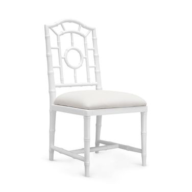 Chloe Side Chair Set of 2 In Eggshell White