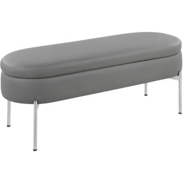 Chloe Storage Bench In Grey