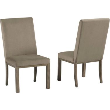 Chrestner Brown Upholstered Side Chair Set Of 2