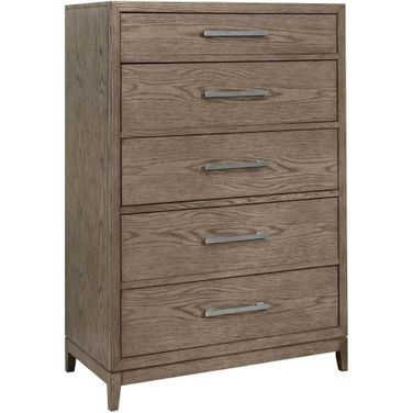 Chrestner Grey Five Drawer Chest