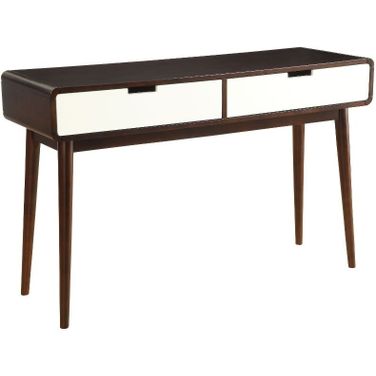 Christa Espresso and White Sofa Table