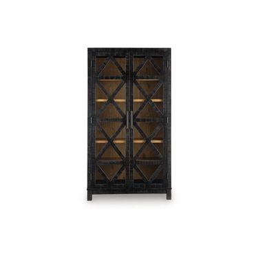 Christop Accent Cabinet In Black and Brown