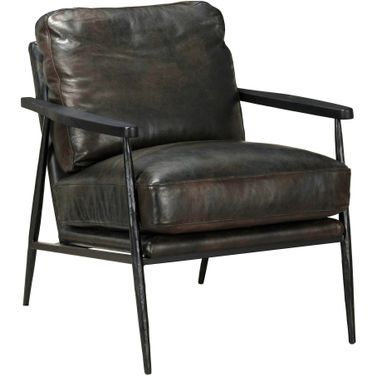 Christopher Club Chair In Jet Black