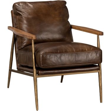 Christopher Club Chair In Truffle Brown