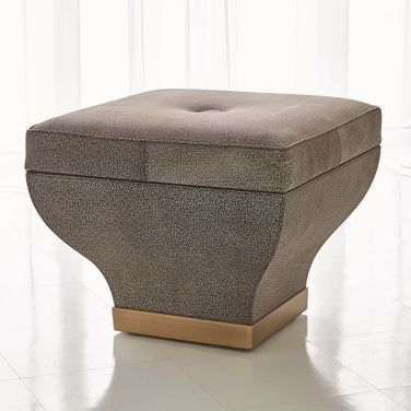 Churchill Storage Ottoman In Gray