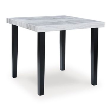 Chyndon Square Counter Height Dining Table In Black and Gray