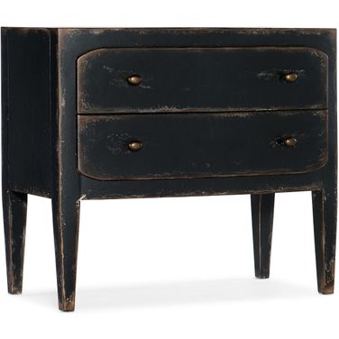 Ciao Bella Two-Drawer Nightstand- Black