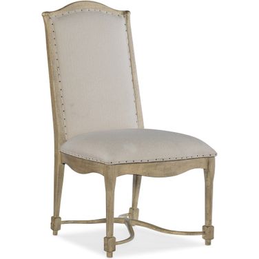 CiaoBella Upholstered Back Side Chair- Natural set of 2