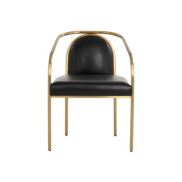 Cicero Dining Armchair In Cantina Black