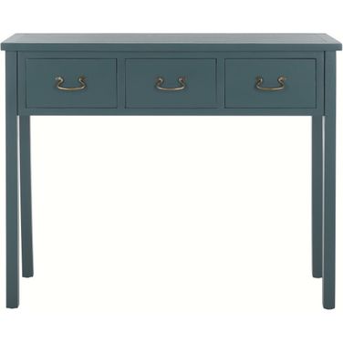 Cindy Slate Teal Console with 3 Storage Drawers
