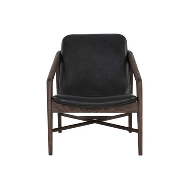 Cinelli Lounge Chair In Distressed Brown and Brentwood Charcoal