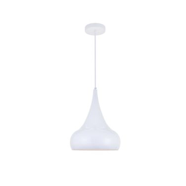 Circa 1 Light White Pendant LDPD2047WH