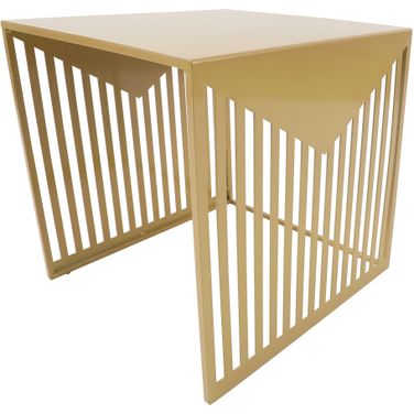 Cisco Square Side Table In Gold