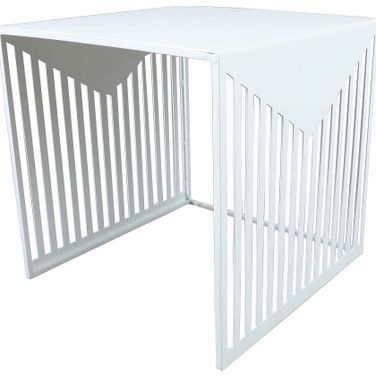 Cisco Square Side Table In White