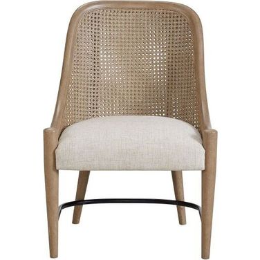 Wilmington Cane Back Host Chair In Sand