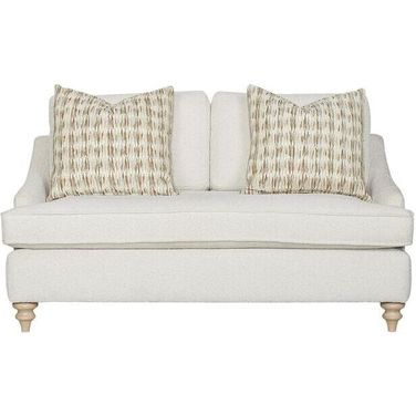 Wilmington 60 Inch Loveseat with 2 Pillows In Cream
