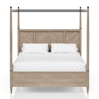 Wilmington Queen Canopy Bed In Sand