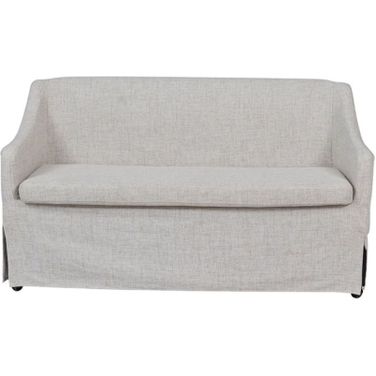 Wilmington Slipcovered Settee In Sand