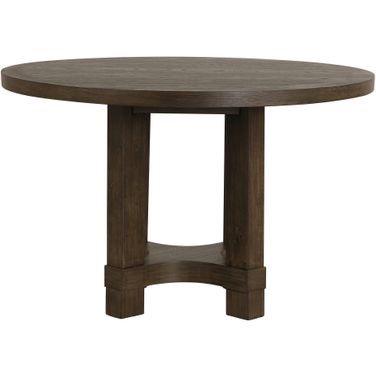 Cityscape Round Dining Table In Walnut