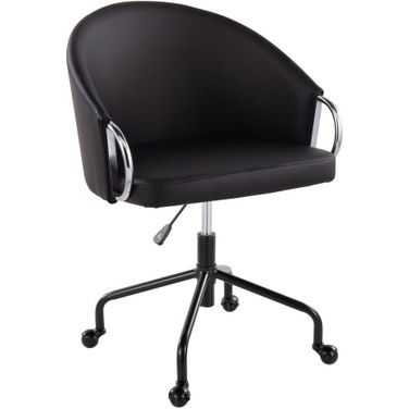 Claire Task Chair In Black and Silver