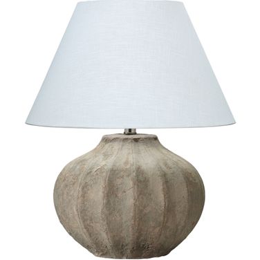 Clamshell Table Lamp in Sand Ceramic