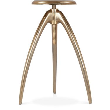 Clara Aluminum Counter/Bar Stool In Gold
