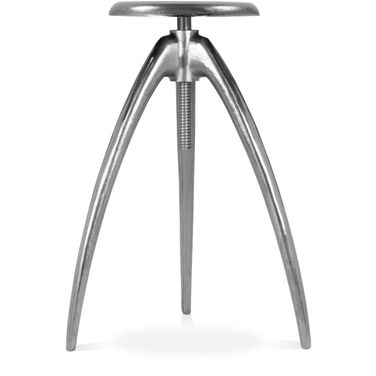 Clara Aluminum Counter/Bar Stool In Silver