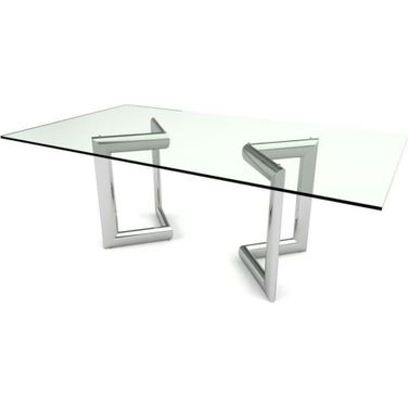Clara Silver Rectangular Dining Table