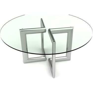 Clara Silver Round Dining Table