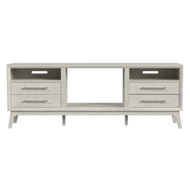 Clare 71 Inch TV Console without Fireplace Insert In Almond