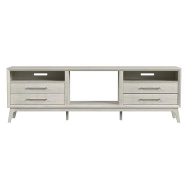 Clare 82 Inch TV Console without Fireplace Insert In Almond