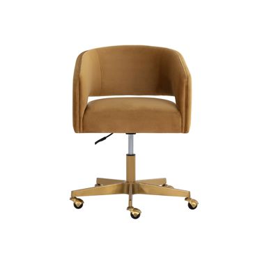 Claren Office Chair In Gold Sky