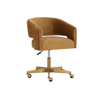 Claren Office Chair In Gold Sky