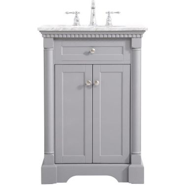 Clarence 24 Inch Single Bathroom Vanity In Grey