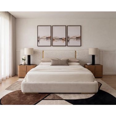 Clarimond Bedroom Set In Hailey Moon and Meg Taupe