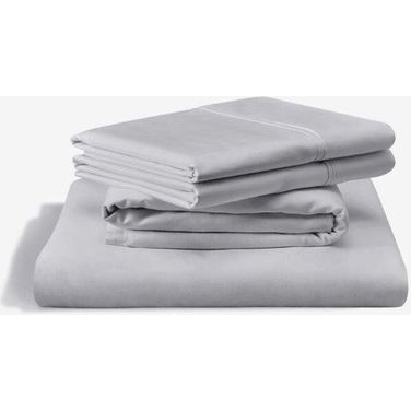 Classic Cotton Split King Sheet Set In Silver Mist