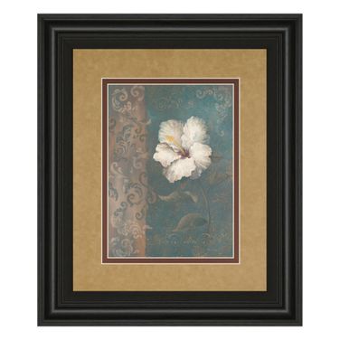 Classy Art Blossom Wall Art - Double Mat In White