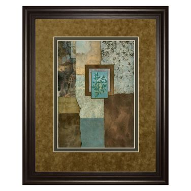 Classy Art Botanical Harmony Wall Art - Double Mat In Multi