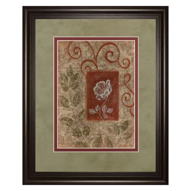 Classy Art Botanical Whispers Wall Art - Double Mat In Multi