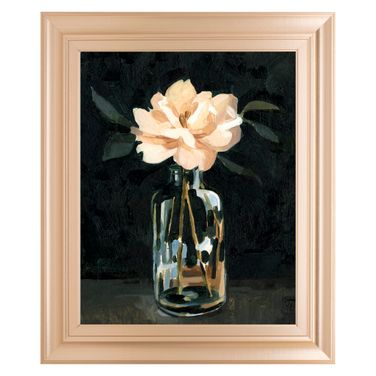 Classy Art Dark Rose Still Life Wall Art In Multi
