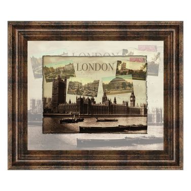 Classy Art London Collage Wall Art In Multi