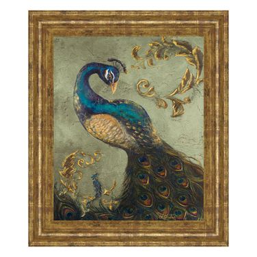 Classy Art Regal Peacock Wall Art In Multi
