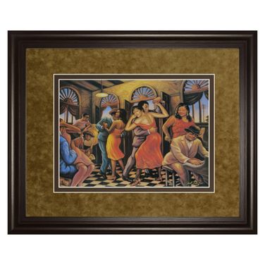 Classy Art Roadhouse Rhythm Wall Art - Double Mat In Multi