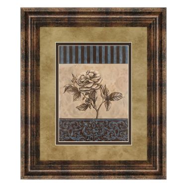 Classy Art Rose Elegance Wall Art - Double Mat In Multi