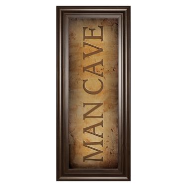 Classy Art Rustic Man Cave Wall Art In Tan and Brown