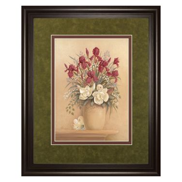 Classy Art Timeless Bouquet Wall Art - Double Mat In Multi